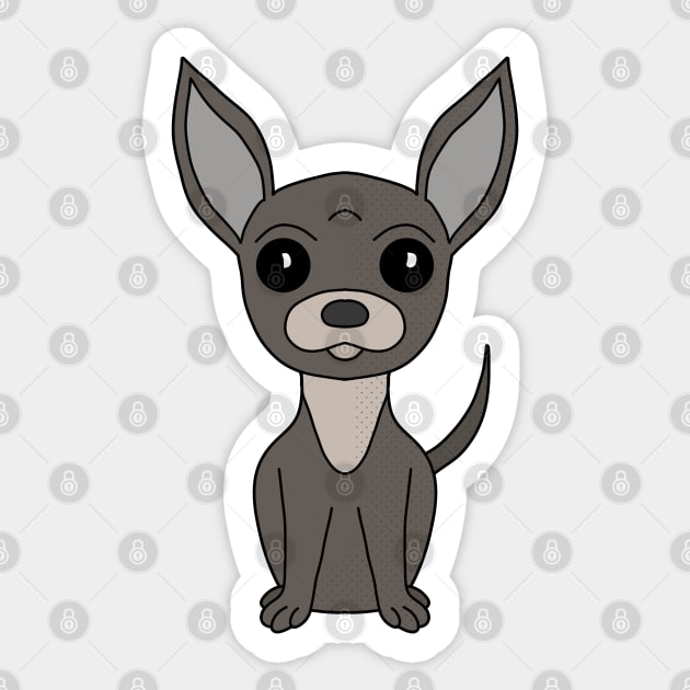 Dog Cartoon Amazing Black Chihuahua Sticker by DiegoCarvalho